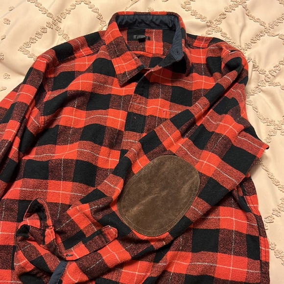 J. Crew flannel with elbow pads - Picture 2 of 4